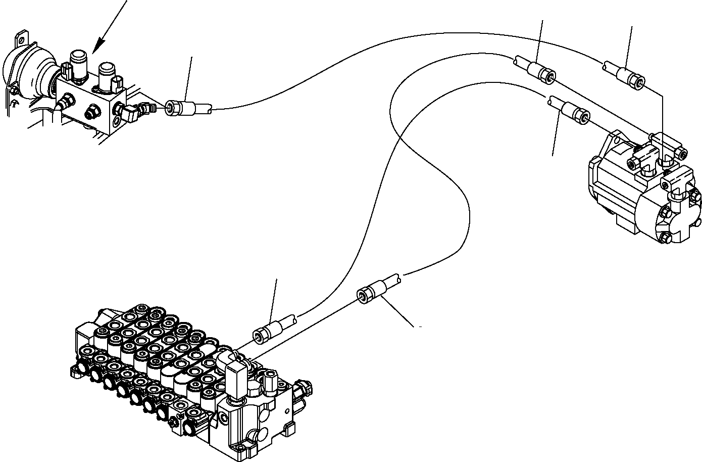 Excavators Komatsu / PC16R-2 S/N F00003-Up(pc16r_2) / HYDRAULIC PIPING (DELIVERY LINE)(G-0300 : 6505)