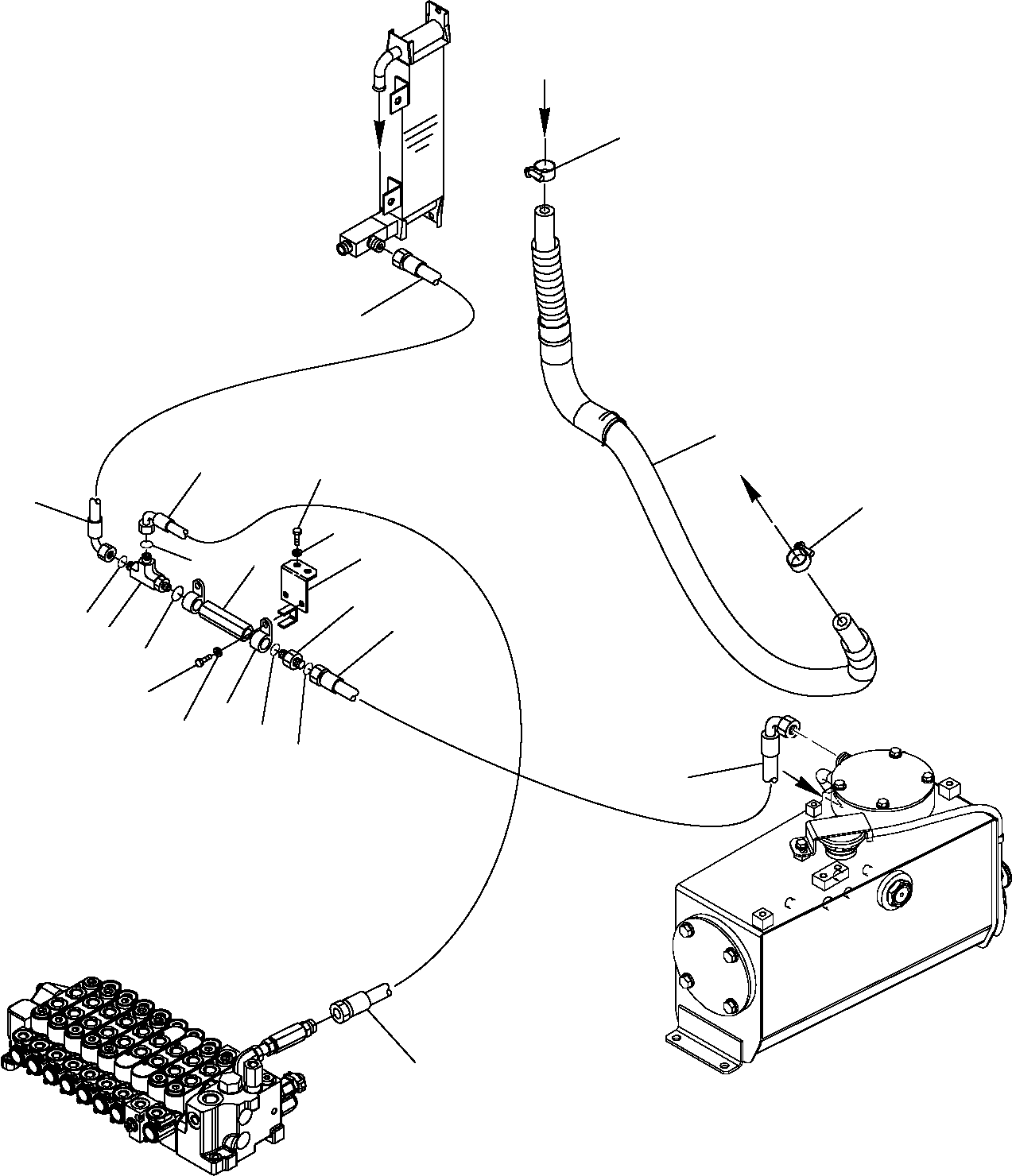 Excavators Komatsu / PC16R-2 S/N F00003-Up(pc16r_2) / HYDRAULIC PIPING (RETURN LINE)(G-0310 : 6510)