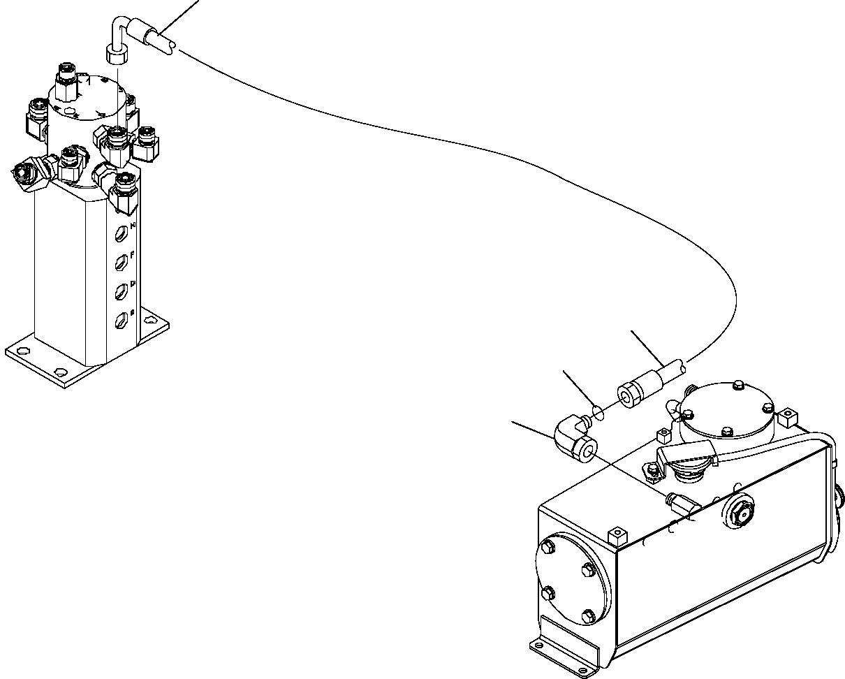 Excavators Komatsu / PC16R-2 S/N F00003-Up(pc16r_2) / HYDRAULIC PIPING (DRAIN LINE) (FOR VARIABLE GAUGE UNDERCARRIAGE)(G-0330 : 6525)