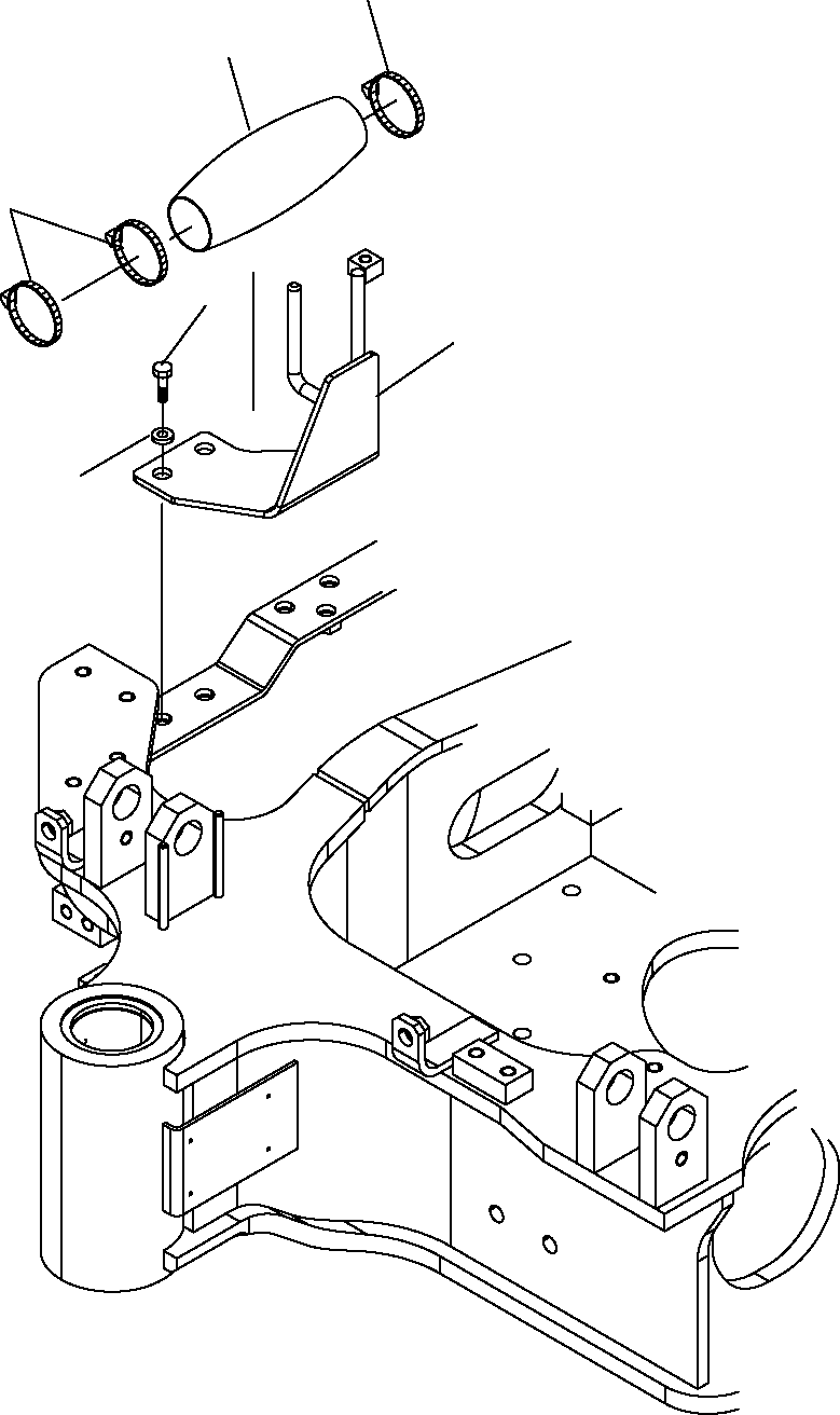 Excavators Komatsu / PC16R-2 S/N F00003-Up(pc16r_2) / PIPING PROTECTION(G-0400 : 6590)