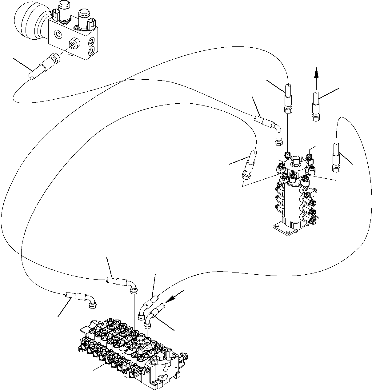 Excavators Komatsu / PC16R-2 S/N F00003-Up(pc16r_2) / HYDRAULIC PIPING (TRAVEL MOTOR LINE) (UPPER)(G-0410 : 6600)