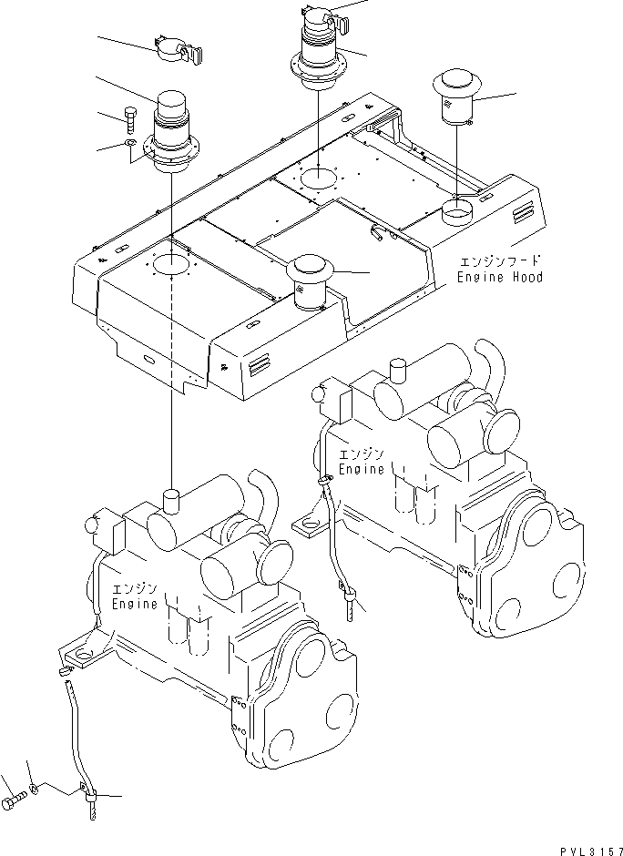 Excavators Komatsu / PC1800-6 S/N 10001-UP(pc1800-c) / INTAKE AND EXHAUST(#10002-10999)(030040 : B0300-01A1)