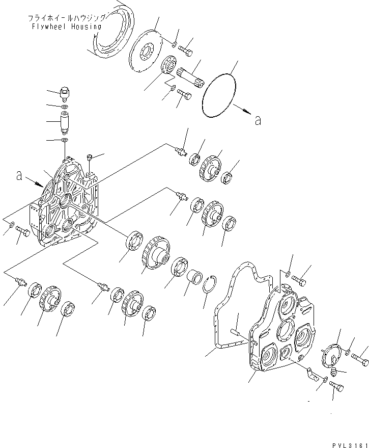 Excavators Komatsu / PC1800-6 S/N 10001-UP(pc1800-c) / POWER TAKE OFF (P.T.O. ASS