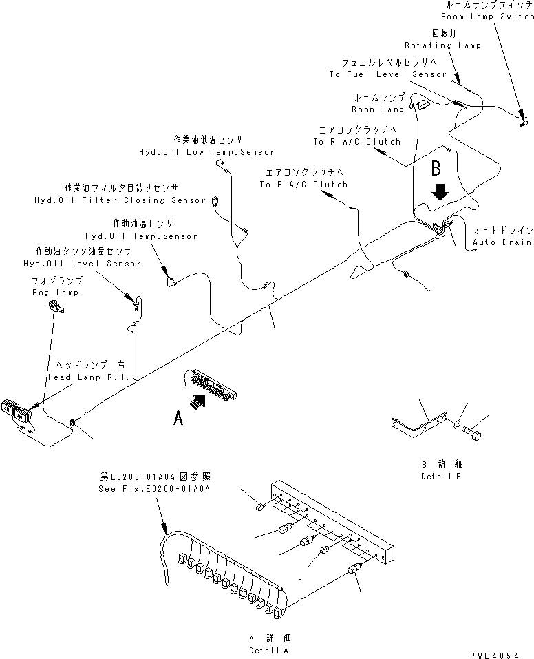 Excavators Komatsu / PC1800-6 S/N 10001-UP(pc1800-c) / ELECTRICAL SYSTEM (STAND)(#10003-10999)(120090 : E0200-03A0A)