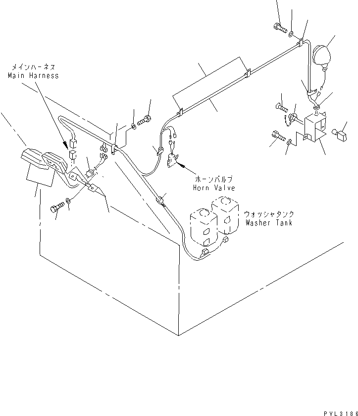 Excavators Komatsu / PC1800-6 S/N 10001-UP(pc1800-c) / LOWER LAMP AND ROOM LAMP(#10001-10002)(120140 : E0200-06A0)