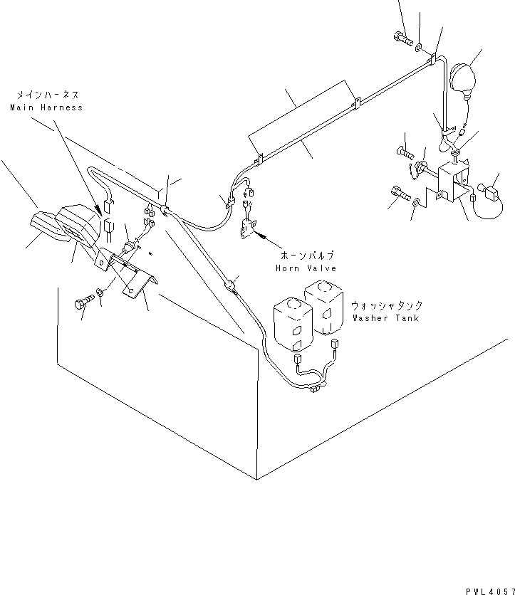 Excavators Komatsu / PC1800-6 S/N 10001-UP(pc1800-c) / LOWER LAMP AND ROOM LAMP(#10003-10999)(120150 : E0200-06A0A)