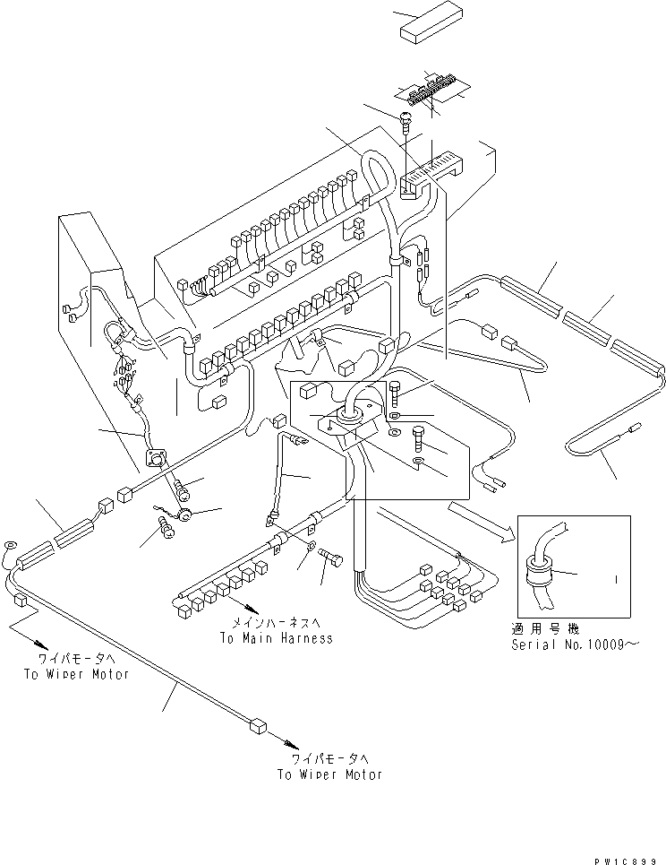 Excavators Komatsu / PC1800-6 S/N 10001-UP(pc1800-c) / ELECTRICAL SYSTEM (CAB HARNESS)(#10003-10999)(120180 : E0200-08A0A)