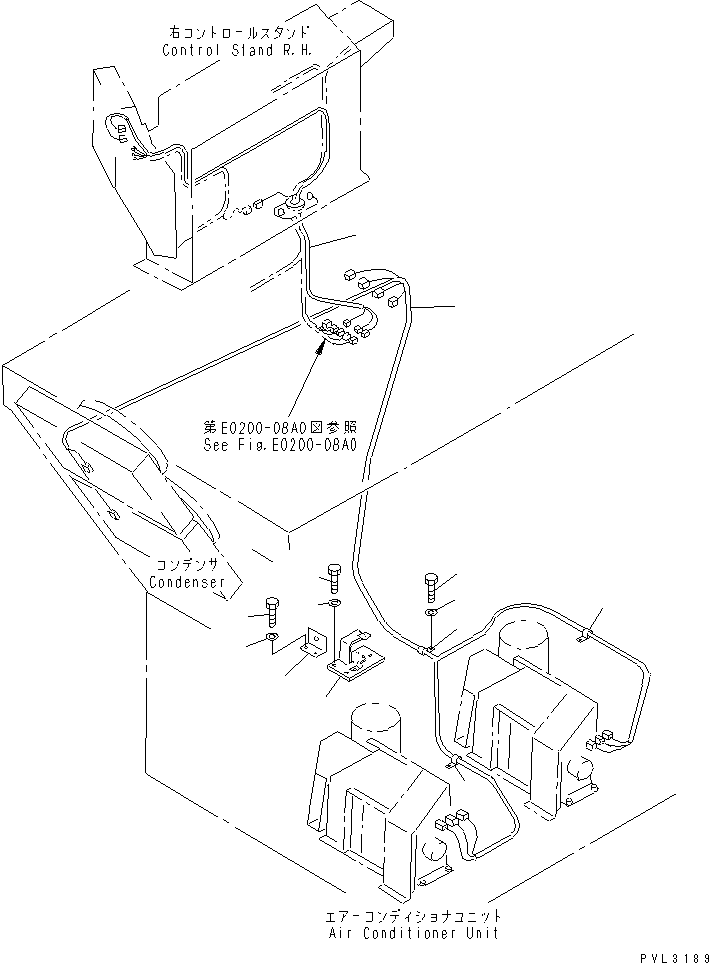 Excavators Komatsu / PC1800-6 S/N 10001-UP(pc1800-c) / ELECTRICAL SYSTEM (AIR CON)(#10001-10002)(120190 : E0200-09A0)
