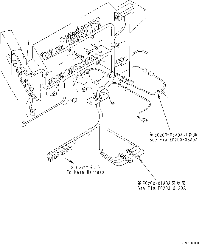 Excavators Komatsu / PC1800-6 S/N 10001-UP(pc1800-c) / ELECTRICAL SYSTEM (CLIP) (IN CAB)(#10003-10999)(120250 : E0200-13A0)