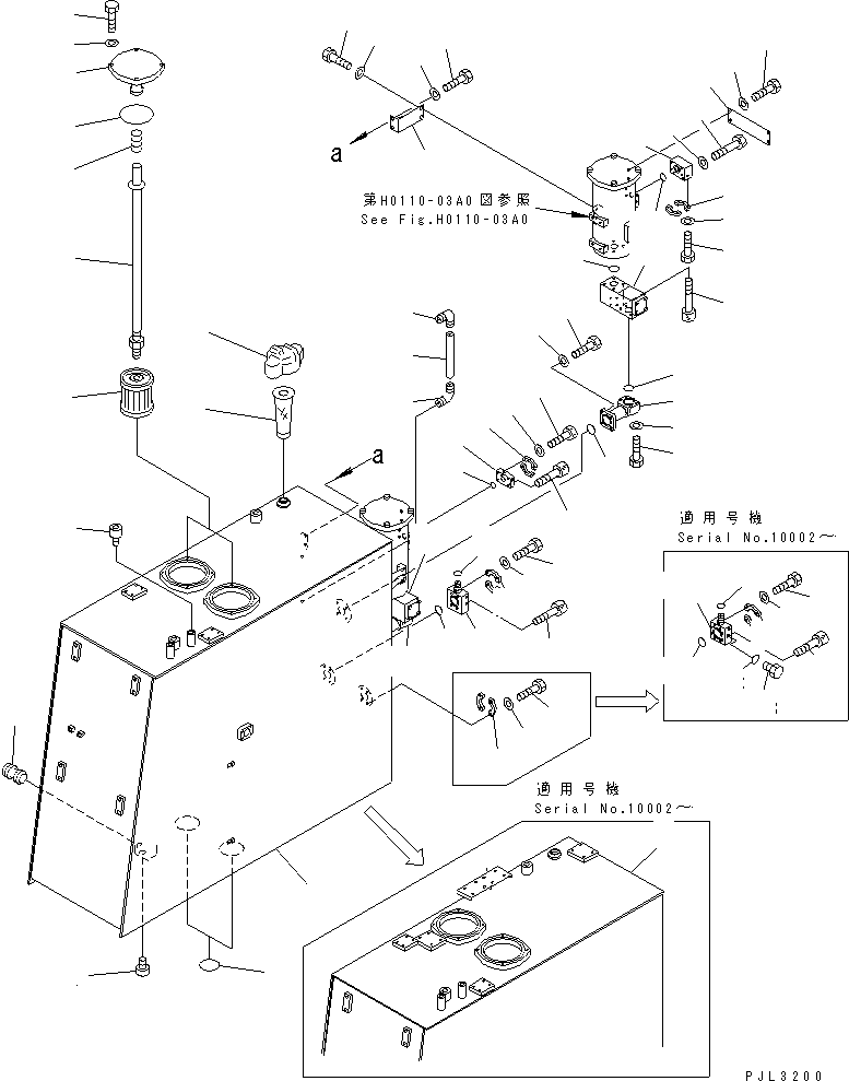 Excavators Komatsu / PC1800-6 S/N 10001-UP(pc1800-c) / HYDRAULIC TANK (TANK)(#10001-10999)(180010 : H0110-01A0)
