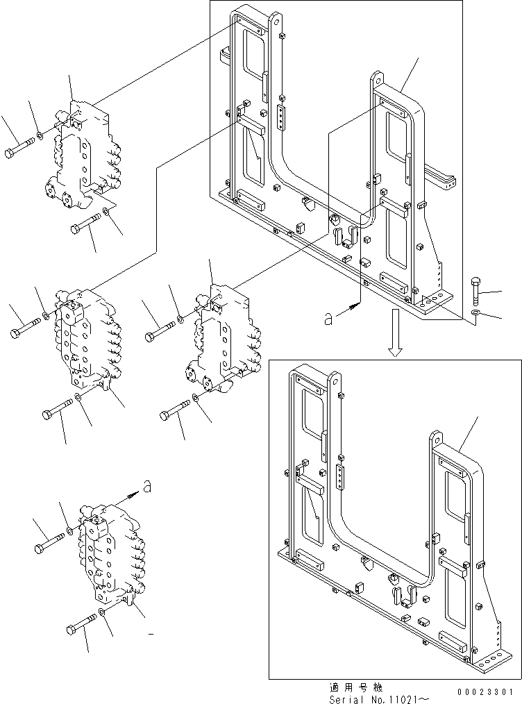 Excavators Komatsu / PC1800-6 S/N 10001-UP(pc1800-c) / MAIN VALVE(180060 : H0120-01A0)