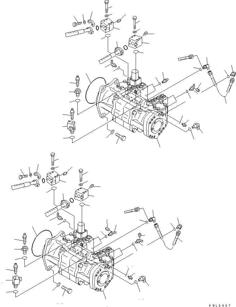 Excavators Komatsu / PC1800-6 S/N 10001-UP(pc1800-c) / MAIN PUMP (WITH TVC VALVE)(#10001-10001)(180100 : H0220-01A0)