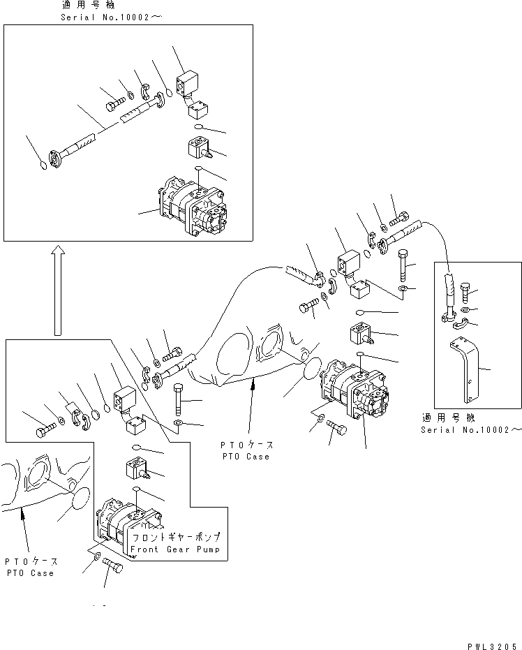 Excavators Komatsu / PC1800-6 S/N 10001-UP(pc1800-c) / GEAR PUMP (PUMP RELATED PARTS)(180140 : H0240-01A0)