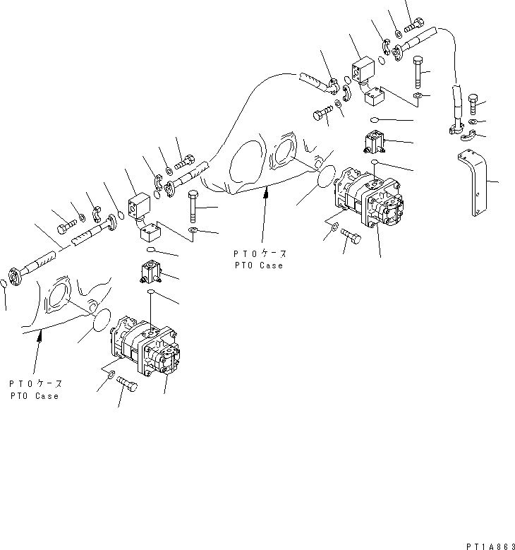 Excavators Komatsu / PC1800-6 S/N 10001-UP(pc1800-c) / GEAR PUMP (PUMP RELATED PARTS) (+55ЯC SPEC.)(#10007-)(180160 : H0240-01A2)