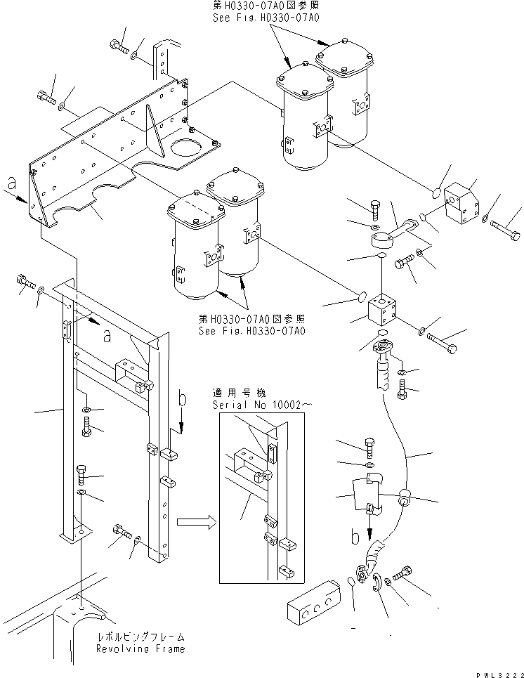 Excavators Komatsu / PC1800-6 S/N 10001-UP(pc1800-c) / RETURN LINES (SWING LINE) (CHECK VALVE TO FILTER)(#10001-11001)(180390 : H0330-02A0)