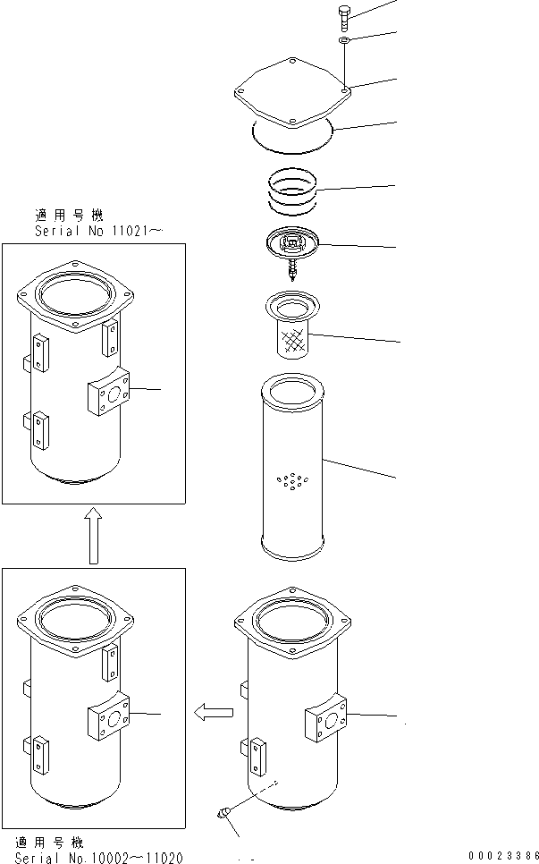 Excavators Komatsu / PC1800-6 S/N 10001-UP(pc1800-c) / RETURN LINES (MAIN FILTER)(180440 : H0330-07A0)