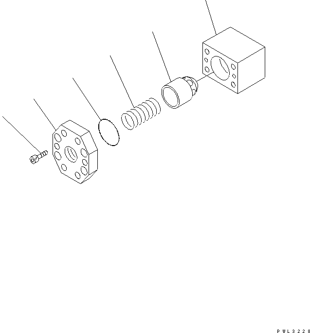 Excavators Komatsu / PC1800-6 S/N 10001-UP(pc1800-c) / RETURN LINES (CHECK VALVE) (FOR V1 ? V2 AND V3 VALVE)(180450 : H0330-08A0)