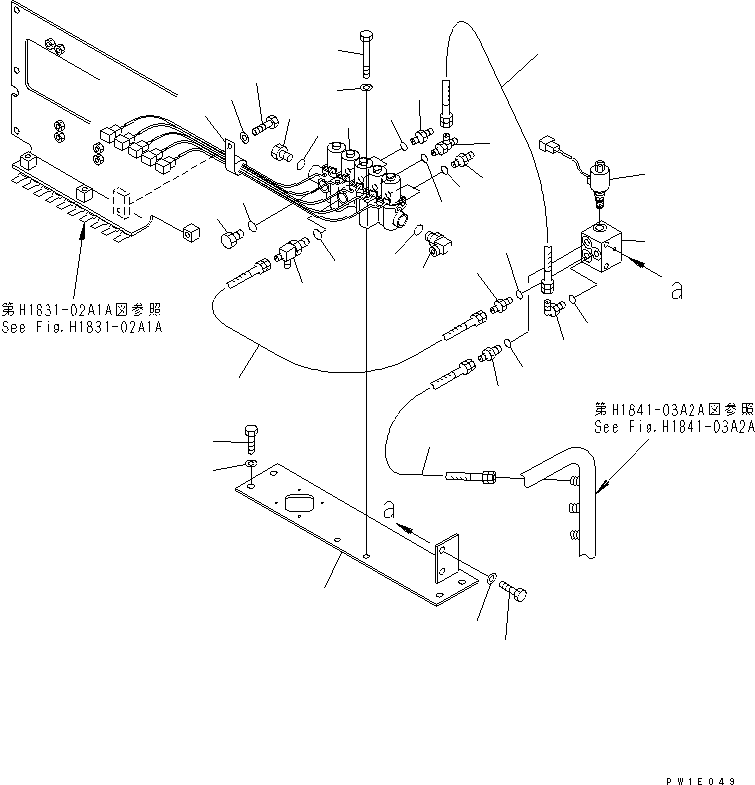 Komatsu parts book diagram for PC1800-6-M1 S/N 10001-UP: SOLENOID VALVE (1/2)(#11002-)