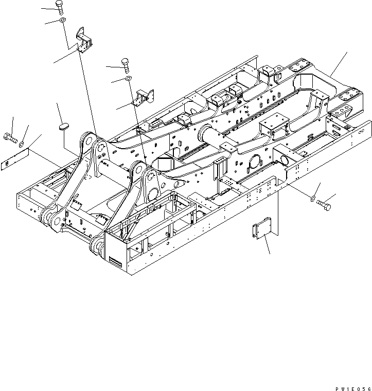 Komatsu parts book diagram for PC1800-6-M1 S/N 10001-UP: REVOLVING FRAME (FRAME)(#11002-11020)