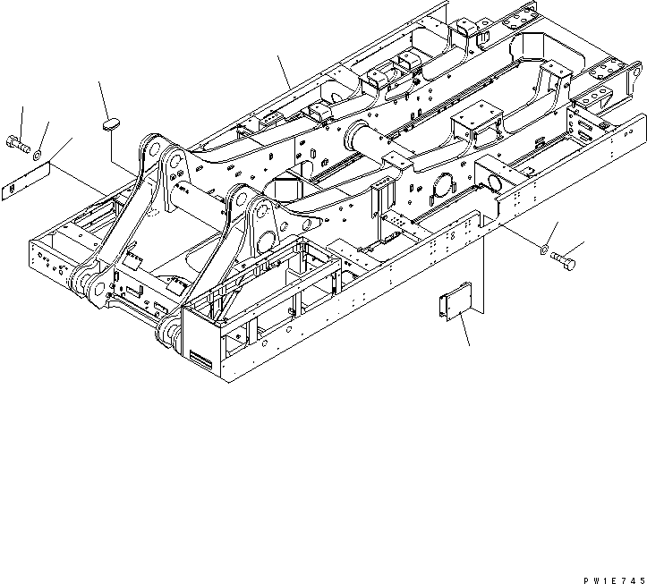 Komatsu parts book diagram for PC1800-6-M1 S/N 10001-UP: REVOLVING FRAME (FRAME) (LINCOLN)(#11002-11020)
