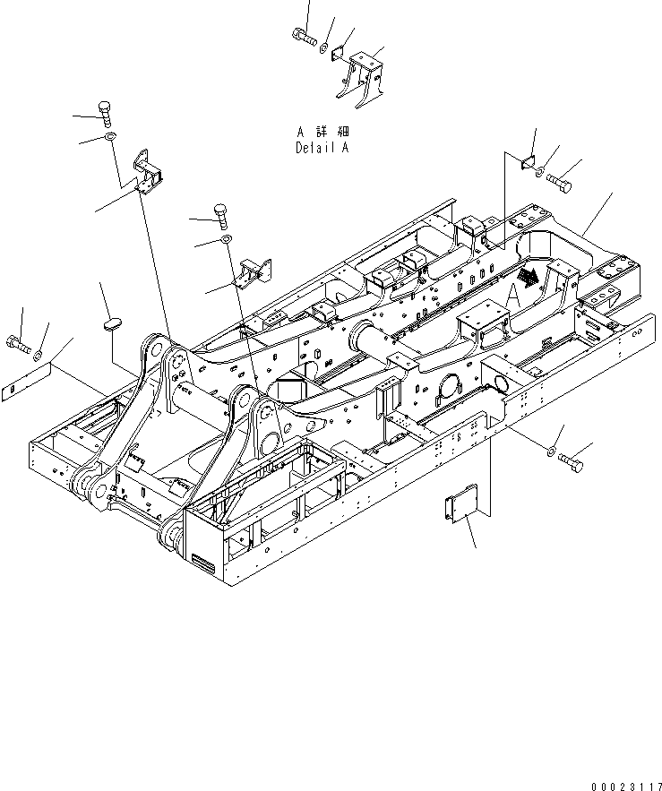 Komatsu parts book diagram for PC1800-6-M1 S/N 10001-UP: REVOLVING FRAME (FRAME) (LINCOLN)(#11021-)
