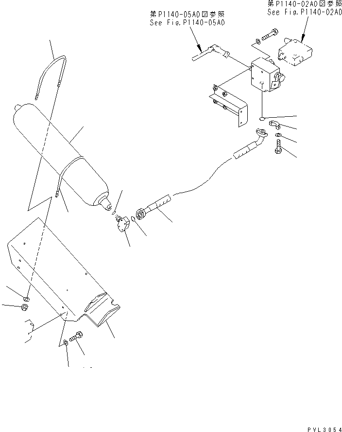 Komatsu parts book diagram for PC1800-6-M1 S/N 10001-UP: HIC LINES (REDUCING VALVE TO ACCUMULATOR)