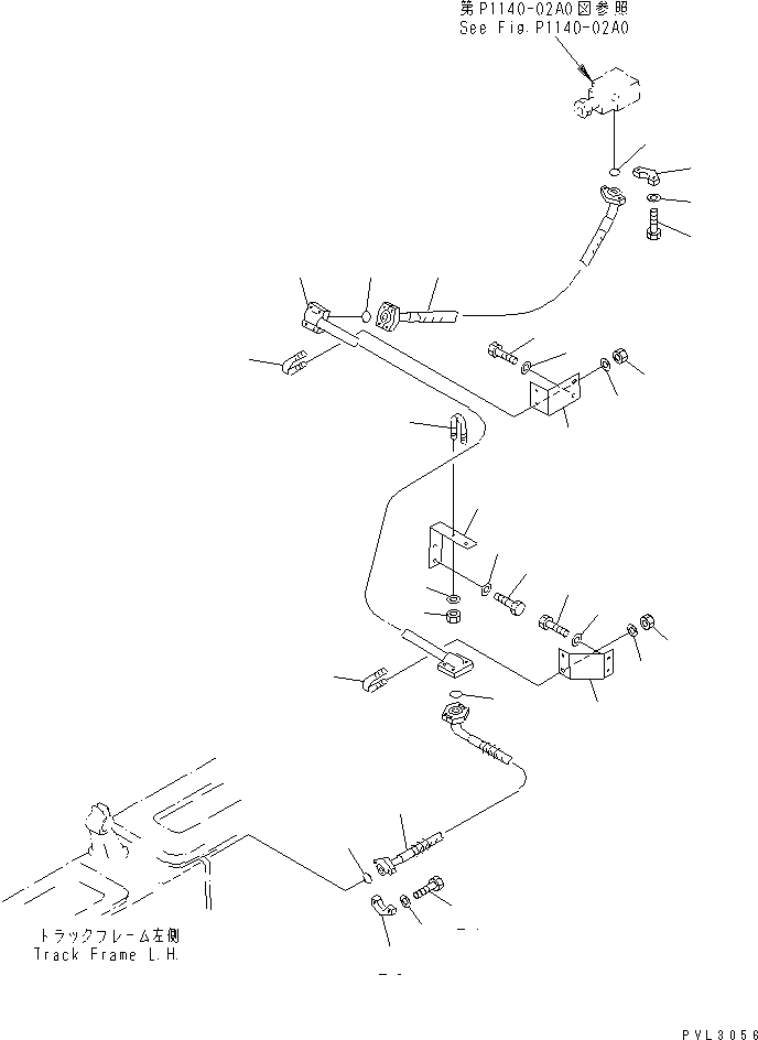 Komatsu parts book diagram for PC1800-6-M1 S/N 10001-UP: HIC LINES (L.H.)