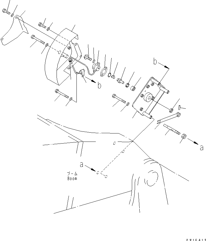 Komatsu parts book diagram for PC1800-6-M1 S/N 10001-UP: AUTO CONPENSATION (POTENTIO METER) (BOOM SIDE) (FOR LOADER)