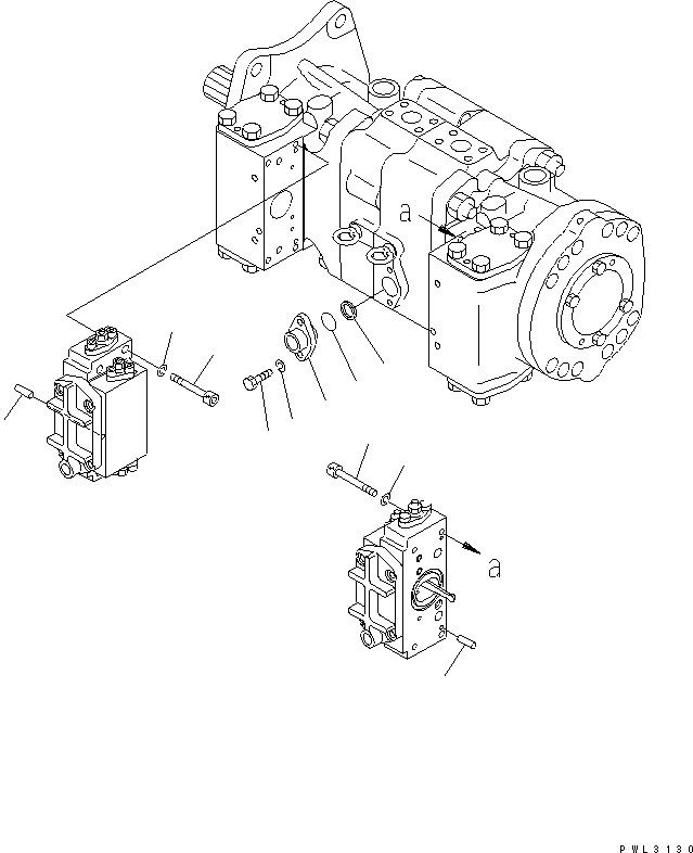 Komatsu parts book diagram for PC1800-6-M1 S/N 10001-UP: MAIN PUMP (13/13) (NO.1 PUMP)