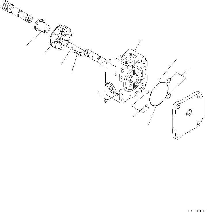 Komatsu parts book diagram for PC1800-6-M1 S/N 10001-UP: MAIN PUMP (6/10) (SWING PUMP)