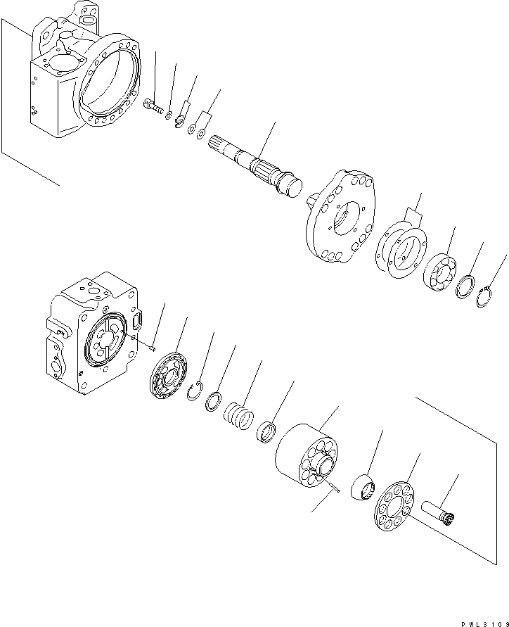 Komatsu parts book diagram for PC1800-6-M1 S/N 10001-UP: MAIN PUMP (5/15) (WITH TVC VALVE)(#10011-)