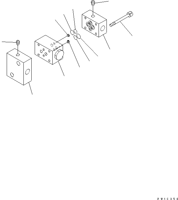 Komatsu parts book diagram for PC1800-6-M1 S/N 10001-UP: SOLENOID VALVE (INNER PARTS)(#10011-)