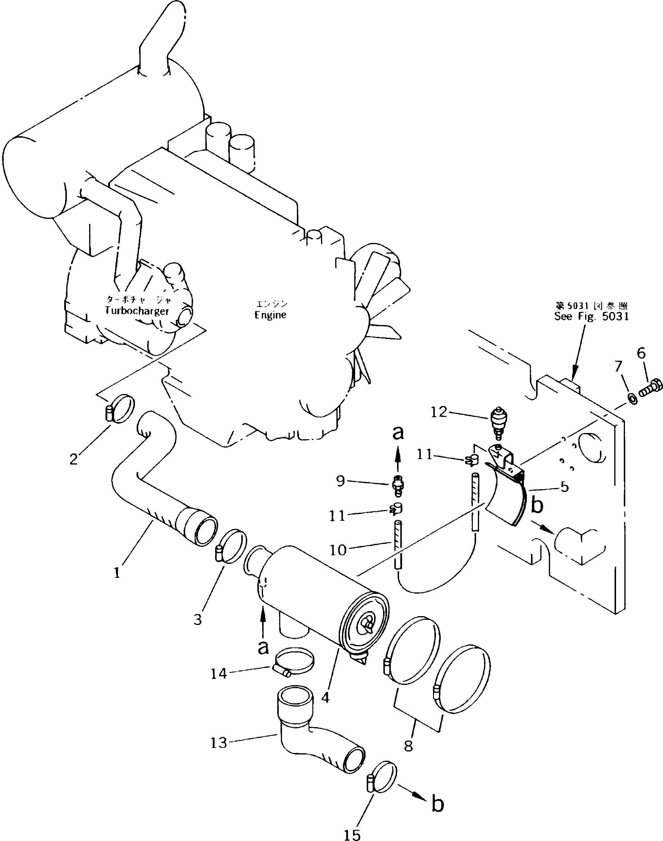 Excavators Komatsu / PC180NLC-5K S/N K20001-UP(pc180nlu) / AIR CLEANER AND MOUNTING(030050 : 1101)