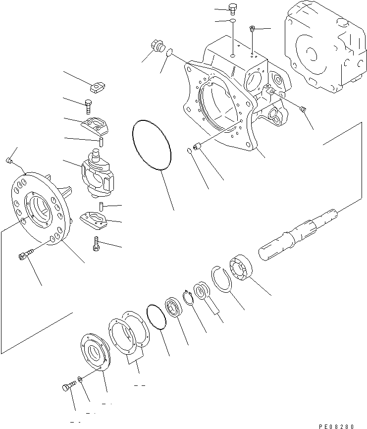 Excavators Komatsu / PC180NLC-5K S/N K20001-UP(pc180nlu) / HYDRAULIC PUMP (PUMP SUB ASS