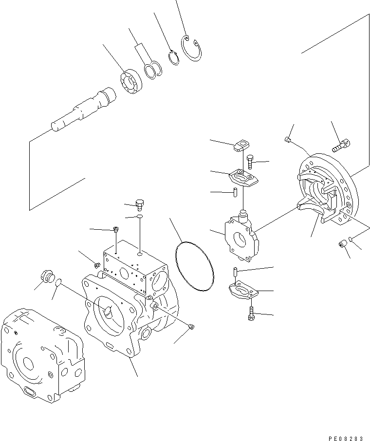 Excavators Komatsu / PC180NLC-5K S/N K20001-UP(pc180nlu) / HYDRAULIC PUMP (PUMP SUB ASS