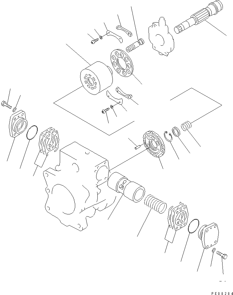 Excavators Komatsu / PC180NLC-5K S/N K20001-UP(pc180nlu) / HYDRAULIC PUMP (PUMP SUB ASS