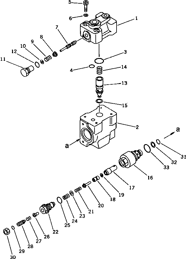 Excavators Komatsu / PC180NLC-5K S/N K20001-UP(pc180nlu) / BOOM LOCK VALVE(180280 : 6231)