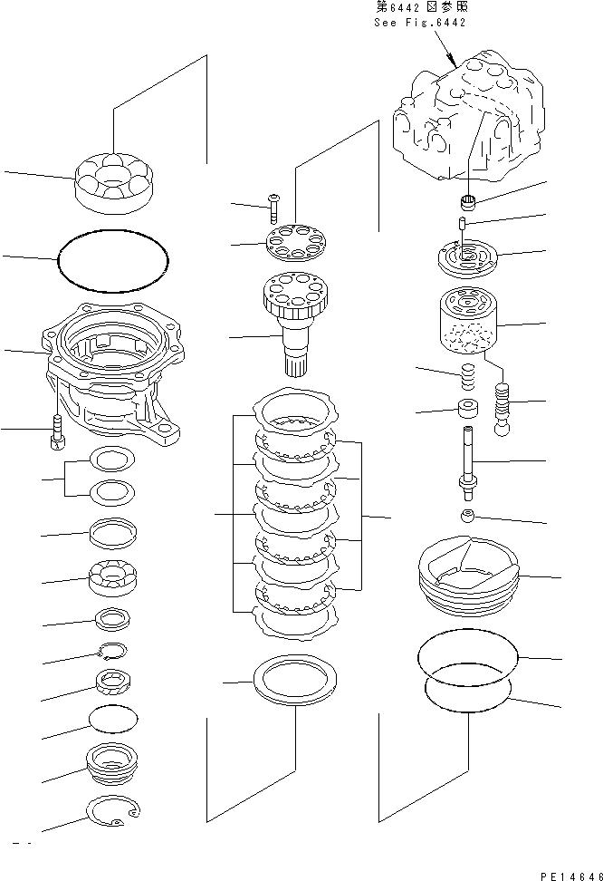Excavators Komatsu / PC180NLC-5K S/N K20001-UP(pc180nlu) / SWING MOTOR (1/3)(180330 : 6441)