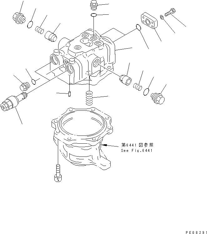 Excavators Komatsu / PC180NLC-5K S/N K20001-UP(pc180nlu) / SWING MOTOR (2/3)(180340 : 6442)
