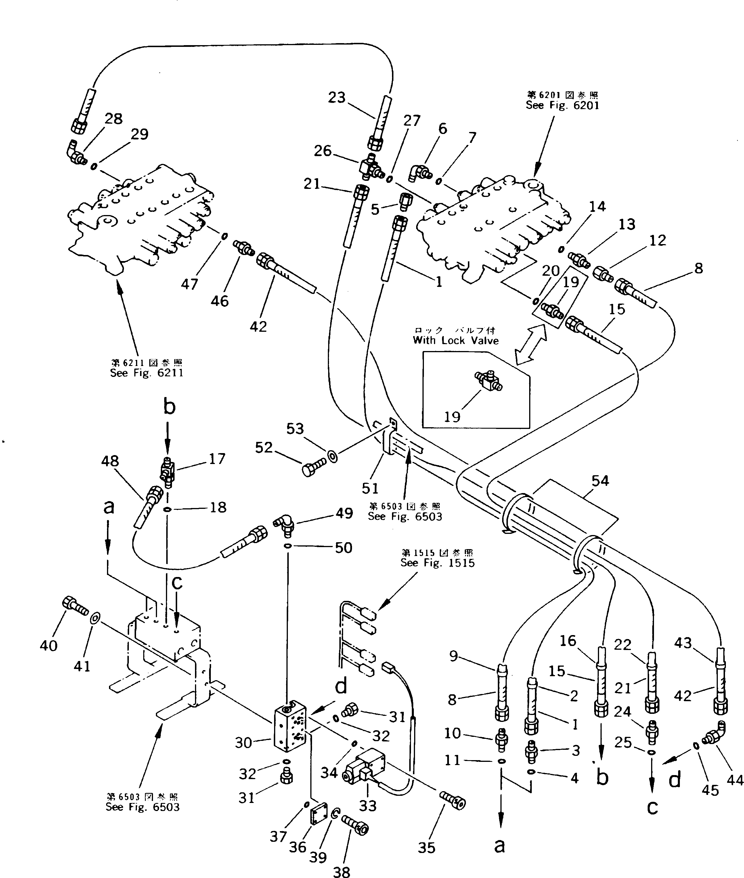 Excavators Komatsu / PC180NLC-5K S/N K20001-UP(pc180nlu) / HYDRAULIC PIPING (P.P.C. PIPING 1/2)(#K20001-K20392)(180420 : 6551)