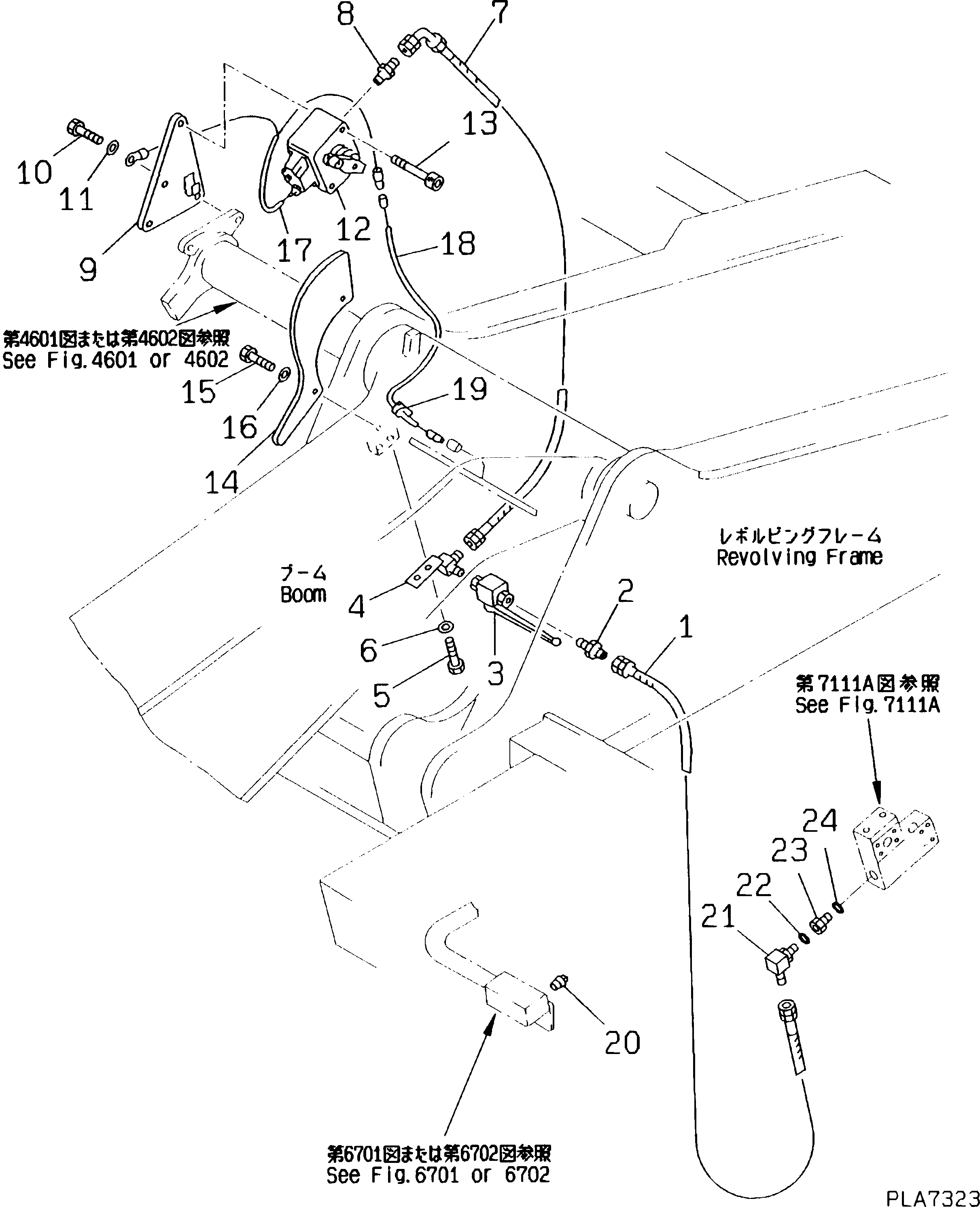 Excavators Komatsu / PC180NLC-5K S/N K20001-UP(pc180nlu) / OVER LOAD WARNING DEVICE(#K20393-)(180600 : 6801A)