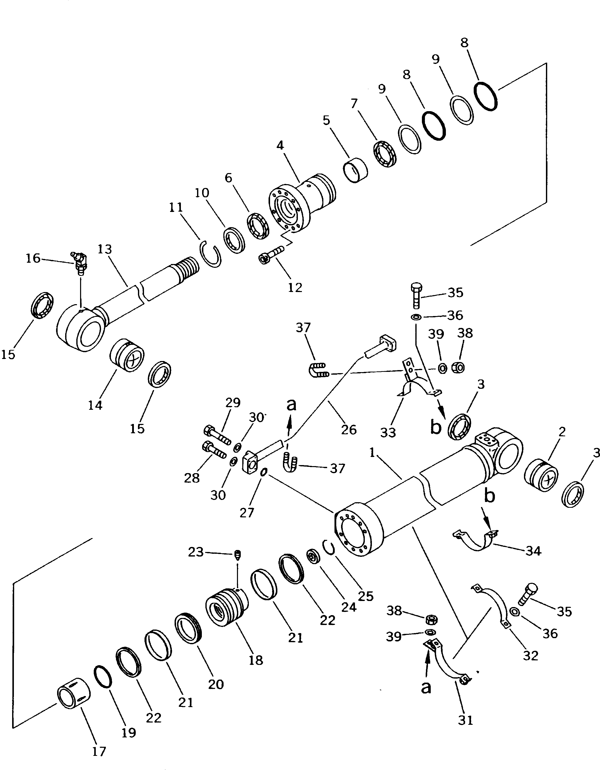 Excavators Komatsu / PC180NLC-5K S/N K20001-UP(pc180nlu) / ARM CYLINDER(210140 : 7381)
