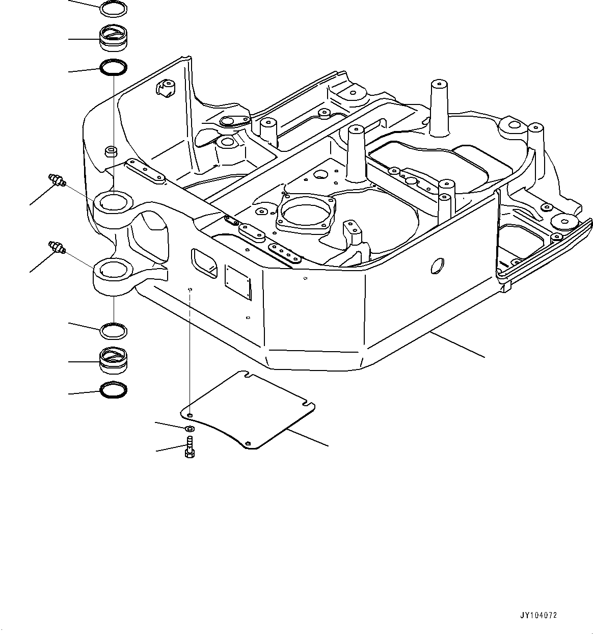 Komatsu parts book diagram for PC18MR-5 S/N F10001 AND UP: REVOLVING FRAME