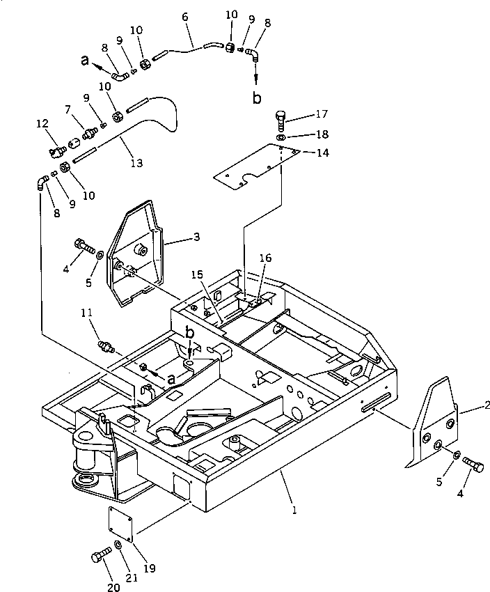 Komatsu parts book diagram for PC20-6 S/N 24001-UP: REVOLVING FRAME(#24001-29360)
