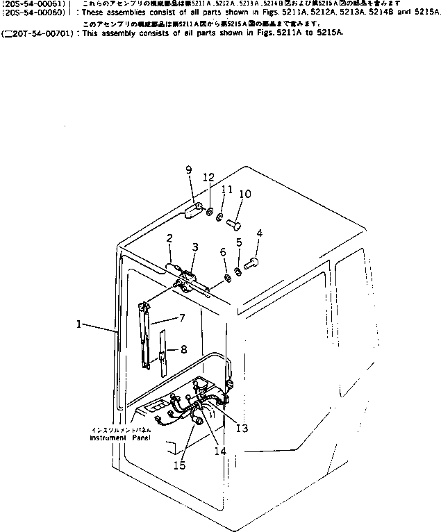 Komatsu parts book diagram for PC20-6 S/N 24001-UP: ELECTRICAL SYSTEM (FOR CAB)(#29361-)