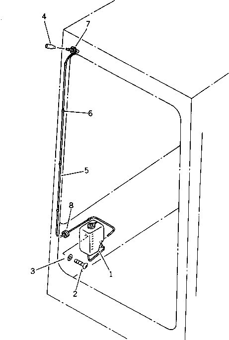 Komatsu parts book diagram for PC20-6 S/N 24001-UP: WINDOW WASHER