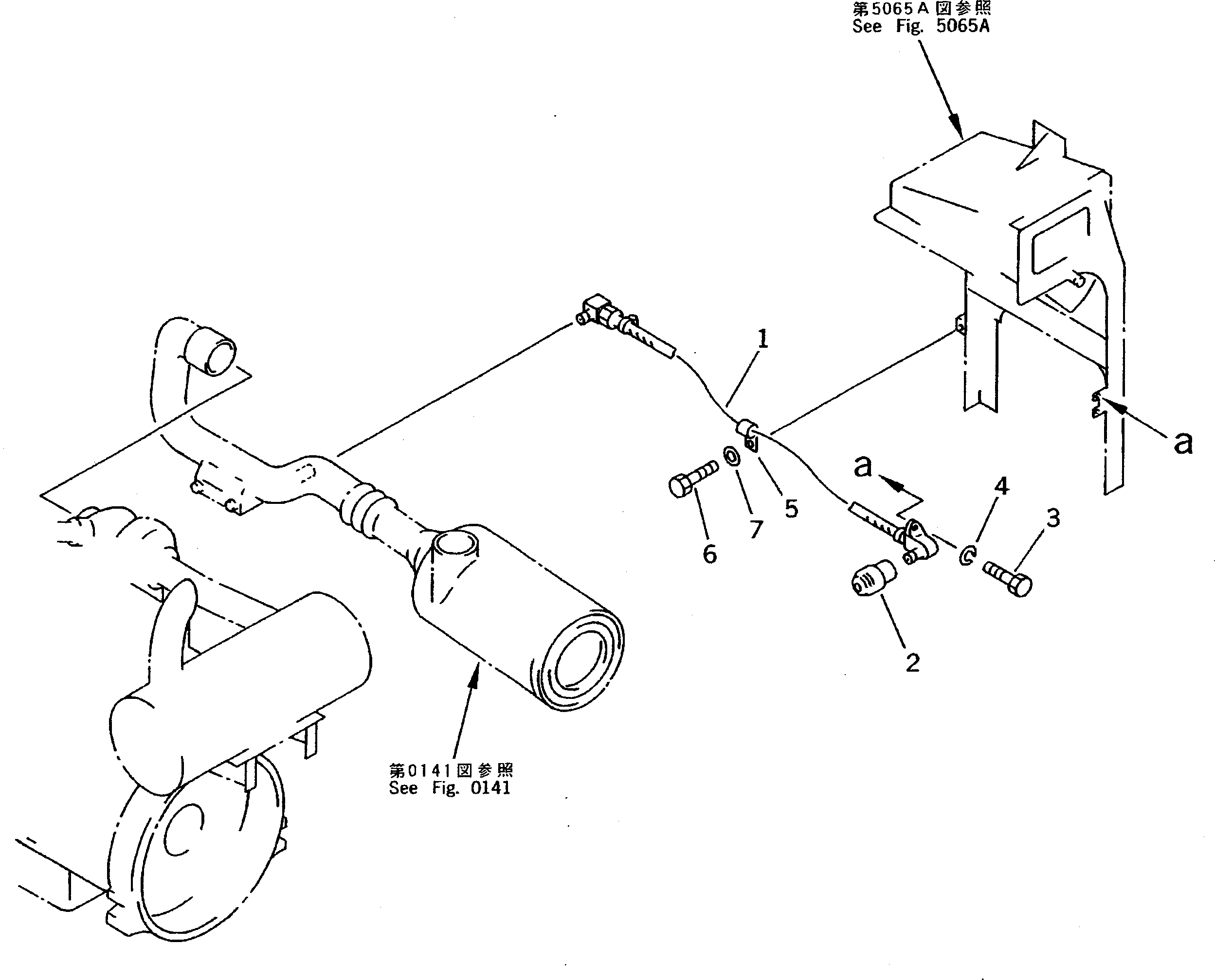 Excavators Komatsu / PC200-5S S/N 45001-UP(pc200-0r) / AIR CLEANER CONNECTION(030030 : 1101)