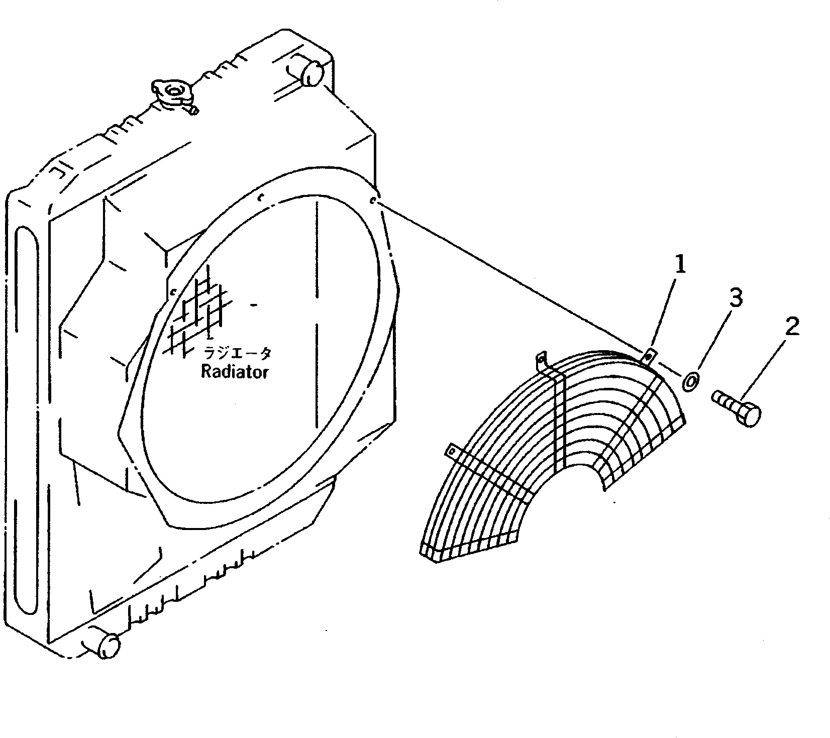 Excavators Komatsu / PC200-5S S/N 45001-UP(pc200-0r) / FAN NET(030060 : 1211)