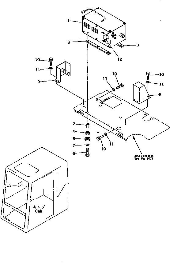 Komatsu parts book diagram for PC200-5 S/N 45001-UP: PRE-HEATER (1/3) (COLD WEATHER A SPEC.) (#57469-57492 ?58019-)