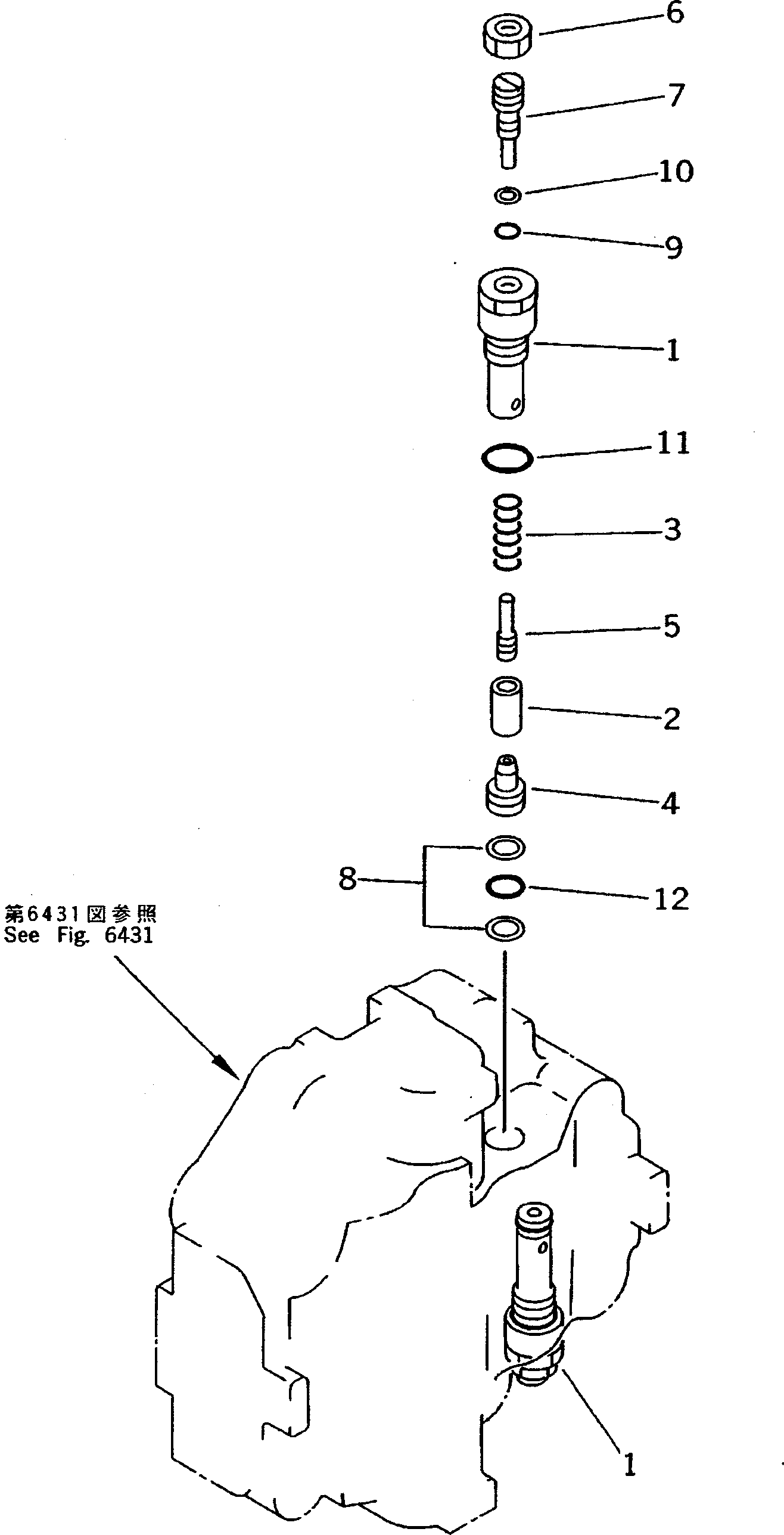 Komatsu parts book diagram for PC200-5 S/N 45001-UP: TRAVEL MOTOR (3/3)